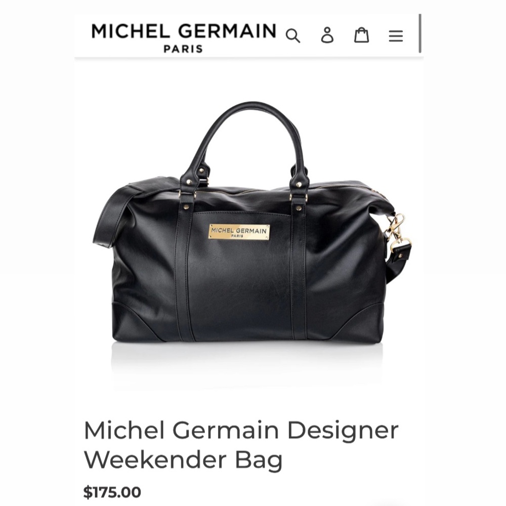 Black Designer Weekender Bag